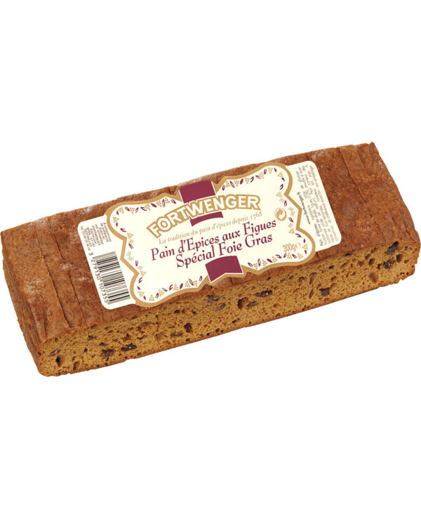 Pain d'épices figue spécial foie gras - Tranches - 300g