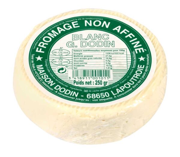 Fromage blanc non affiné DODIN Nature - 11 cm - 250g – Image 2