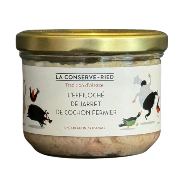effiloché de jarret de porc